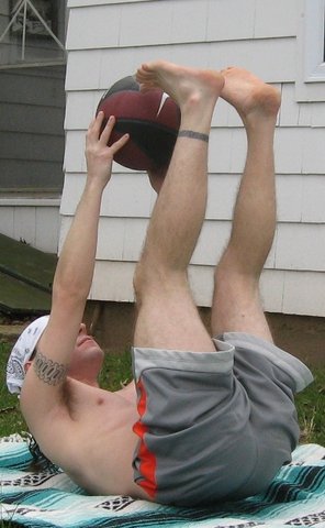 Medicine Ball Pass-throughs