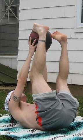 Medicine Ball Pass-throughs