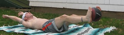 Medicine Ball Pass-throughs