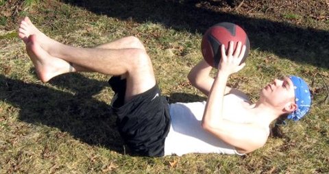 Reaching Medicine Ball Sit-ups
