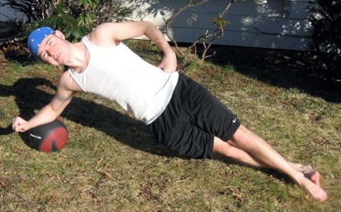 Medicine Ball Side Planks