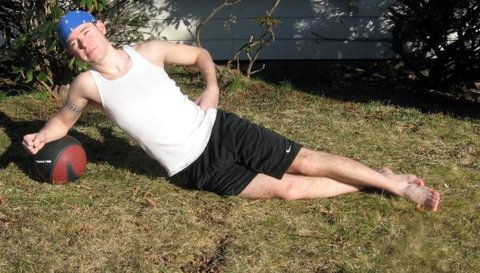 Medicine Ball Side Planks