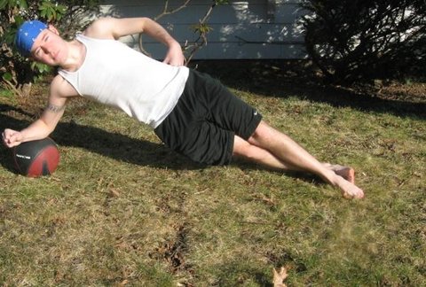 Medicine Ball Side Planks