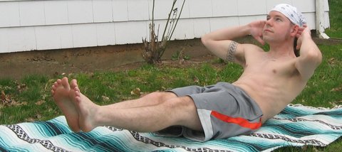 Crunches: Legs Straight (abs)